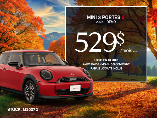 Bannière de MINI Cooper S 2025